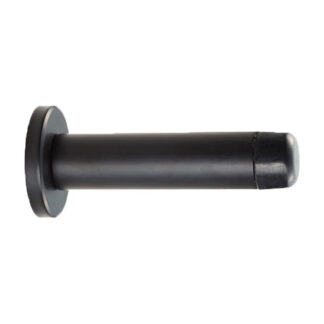 Carlisle Brass AA21MB Cylinder Pattern Door Stop with Rose (LEAD TIME: 2-3 DAYS)