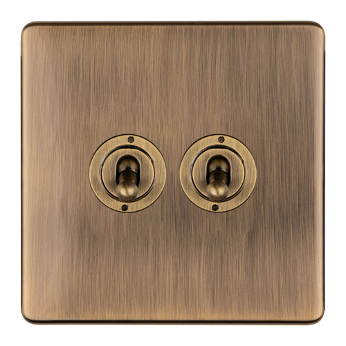 Eurolite ABT2SW 2-Gang 10Amp 2-Way Toggle Switch (LEAD TIME: 2-3 DAYS)