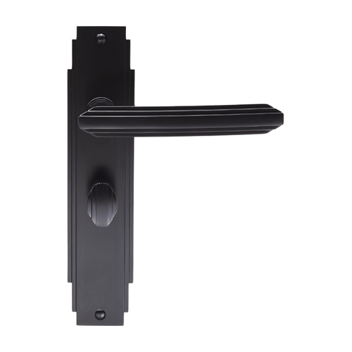 Carlisle Brass ADR013MB Art Deco Lever On WC Backplate (LEAD TIME: 2-3 DAYS)