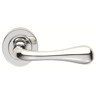 Manital AQ1 Astro Lever On Round Rose - Polished Brass (LEAD TIME: 2-3 DAYS)
