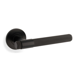 Alexander & Wilks AW240BL Knurled Kingstone Lever On Round Rose (LEAD TIME: 2-3 DAYS)