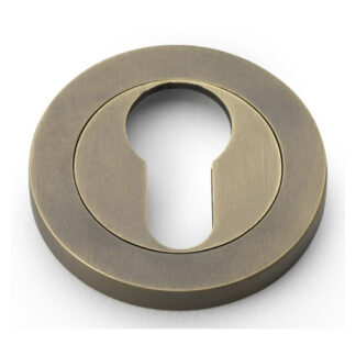 Alexander & Wilks AW390IB Concealed Fix Escutcheon Euro Profile Italian Brass (LEAD TIME: 2-3 DAYS)