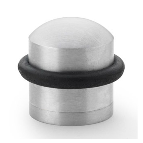 Alexander & Wilks AW638SC Dome Top Floor Mounted Door Stop - Satin Chrome (LEAD TIME: 2-3 DAYS)