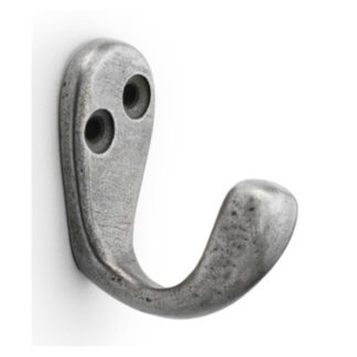 Alexander & Wilks AW774AI Victorian Single Robe Hook - Antique Brass Iron (LEAD TIME: 2-3 DAYS)