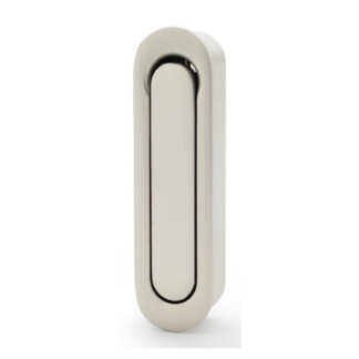 Alexander & Wilks AW991SN Radius Sliding Door Edge Pull - Satin Nickel (LEAD TIME: 2-3 DAYS)