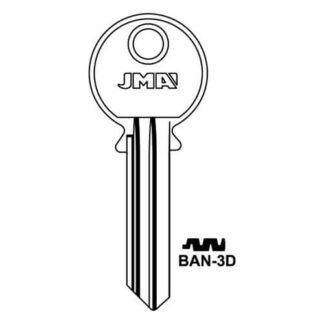 JMA BAN-3D Cylinder Key Blank
