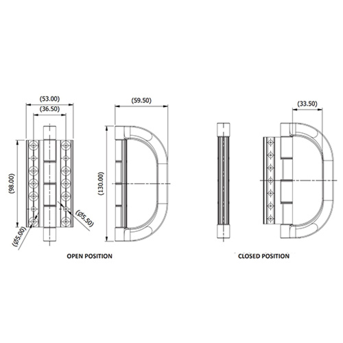 Caldwell Hinge with Pull Handle - Image 4