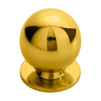 Carlisle Brass CH6C Ball Knob - Polished Brass 25mm (LEAD TIME: 2-3 DAYS)
