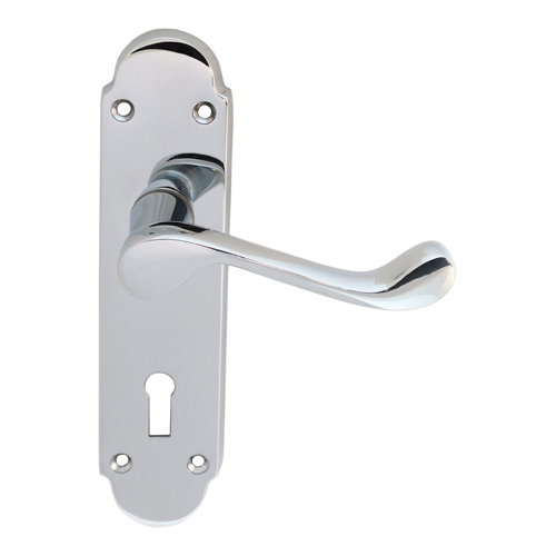 Carlisle Brass DL168CP Oakley Lever On Lock Backplate (LEAD TIME: 2-3 DAYS)