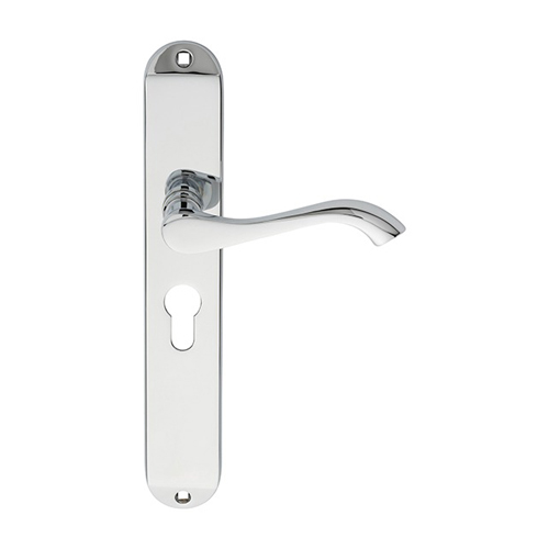 Carlisle Brass DL380YCP Andros Lever On Euro Lock Long Backplate (LEAD TIME: 2-3 DAYS)