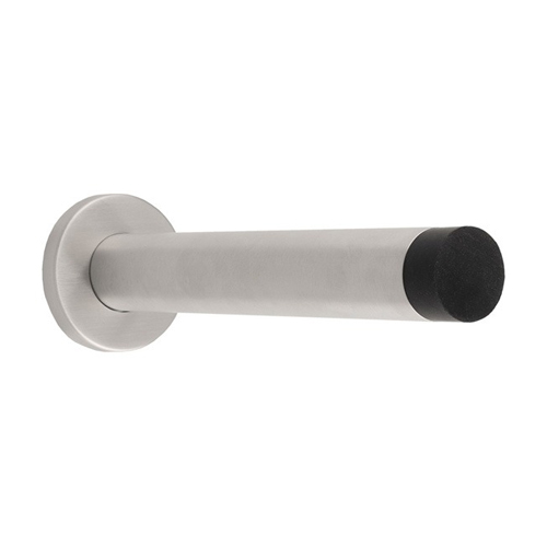 Eurospec DSW1019SSS 150 x 22mm Wall Mounted Doorstop On Rose Concealed Fix - Satin Stainless Steel 150mm (LEAD TIME: 2-3 DAYS)