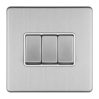 Eurolite ECSS3SWW 3-Gang 10Amp 2-Way Switch (LEAD TIME: 2-3 DAYS)