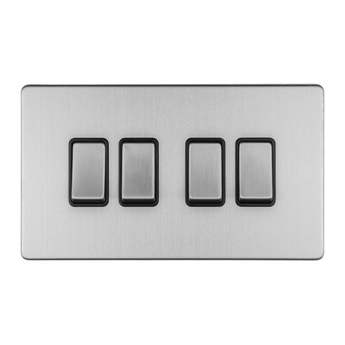 Eurolite ECSS4SWB 4-Gang 10Amp 2-Way Switch (LEAD TIME: 2-3 DAYS)