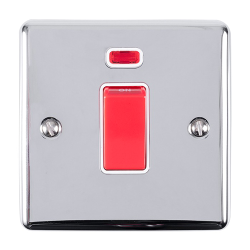 Eurolite EN45ASWNSPCW 45Amp Switch with Neon Indicator (LEAD TIME: 2-3 DAYS)