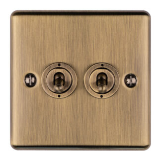 Eurolite ENT2SWABB 2-Gang Toggle Switch (LEAD TIME: 2-3 DAYS)