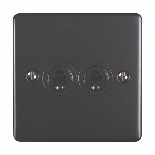 Eurolite ENT2SWMBB 2-Gang Toggle Switch (LEAD TIME: 2-3 DAYS)