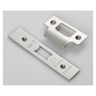 Eurospec FSF5008BSS Forend Strike & Fixing Pack To Suit Flat Latch FLL5030 - Bright Stainless Steel Square Forend (LEAD TIME: 2-3 DAYS)
