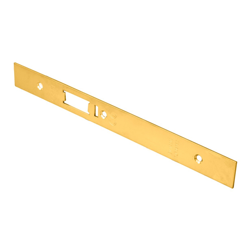 Eurospec FSF5031PVD Forend Strike & Fixing Pack To Suit Din Anti Thrust Night Latch - PVD Square Forend (LEAD TIME: 2-3 DAYS)
