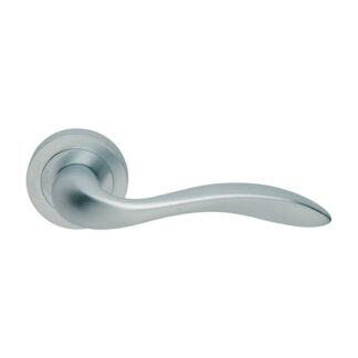 Manital GI5SC Giava Lever On Round Rose - Satin Chrome (LEAD TIME: 2-3 DAYS)