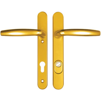 Hoppe Atlanta PAS24 Lever Lever UPVC Multipoint Door Handles - 92mm PZ Unsprung 122mm Screw Centres