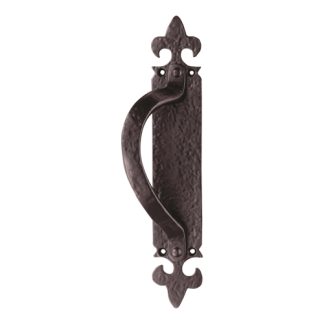 Carlisle Brass LF5260LH Offset Pull Handle On Backplate Left Hand (LEAD TIME: 2-3 DAYS)