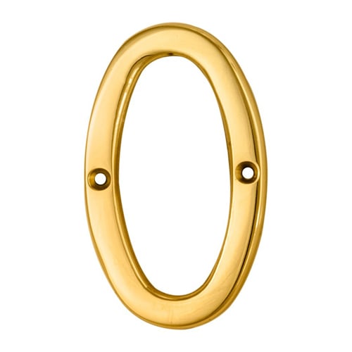 Carlisle Brass N0PVD Numerals (0-9) Number 0 (LEAD TIME: 2-3 DAYS) - Image 2
