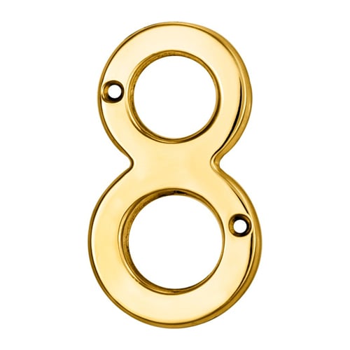 Carlisle Brass N8PVD Numerals (0-9) Number 8 (LEAD TIME: 2-3 DAYS) - Image 2