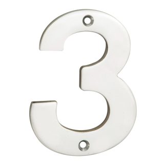 Eurospec NUM10103BSS Numerals Number 3 (LEAD TIME: 2-3 DAYS)
