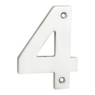 Eurospec NUM10104BSS Numerals Number 4 (LEAD TIME: 2-3 DAYS)