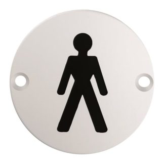 Eurospec SEX1011SSS Signage Male Symbol (LEAD TIME: 2-3 DAYS)