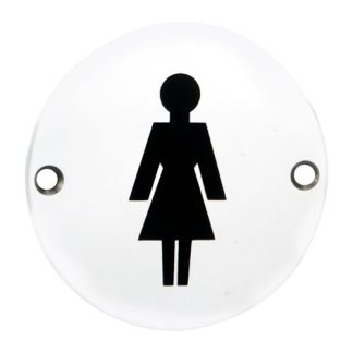 Eurospec SEX1012BSS Signage Female Symbol (LEAD TIME: 2-3 DAYS)