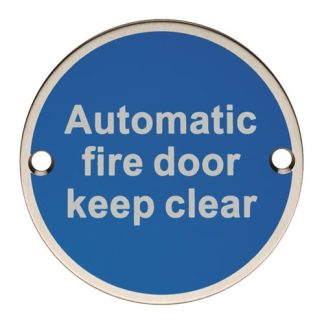 Eurospec SEX1022SSS Automatic Fire Door Keep Clear (LEAD TIME: 2-3 DAYS)