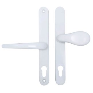 Cego Lever Moveable Pad UPVC Multipoint Door Handles - 70mm/92mm PZ Sprung 215mm Screw Centres