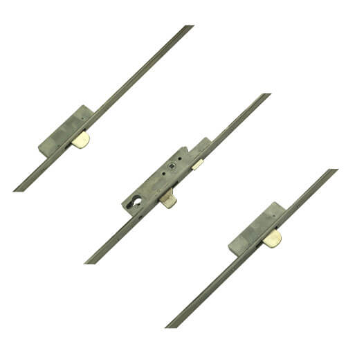 Sobinco Latch 3 Drop bolts 24mm Urail Faceplate Key Wind Operated Multipoint Door Lock - Image 3