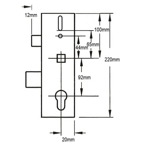 Surelock Multipoint Gearbox - Lift Lever or Split Spindle - Image 2