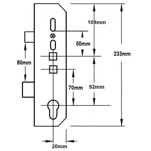 Swiftframe Latch and Deadbolt Multipoint Gearbox - Lift Lever or Double Spindle - Image 2