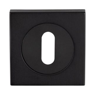 Serozzetta SZM003SQMB Square Standard Lock Escutcheon - Matt Black (LEAD TIME: 2-3 DAYS)