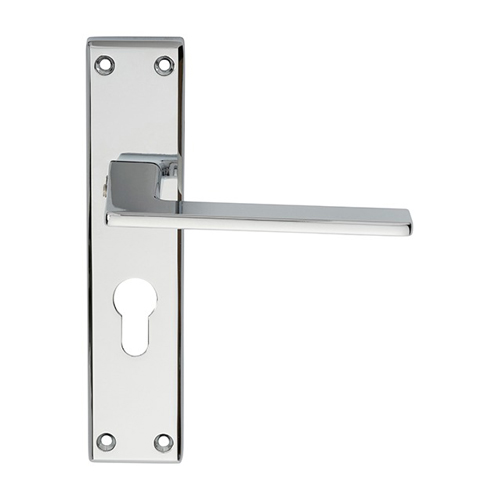 Serozzetta SZM034YCP Zone Lever On Euro Lock Backplate (LEAD TIME: 2-3 DAYS)