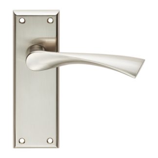 Serozzetta SZR022SN Venti Lever On Latch Backplate (LEAD TIME: 2-3 DAYS)