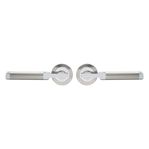 TSS Echo Lever Handles on Round Rose Door Furniture - Image 2