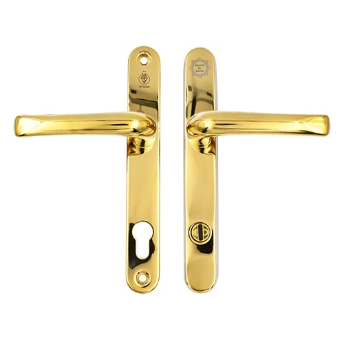 TSS TS007 2 Star Grade 304 Stainless Steel Lever Lever UPVC Multipoint Door Handles - 92mm PZ Sprung 210mm Screw Centres - Image 3