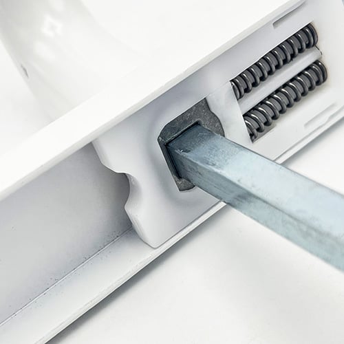 TSS Blank External Lever Lever French Door Multipoint Handles – 92mm PZ Sprung 215mm Screw Centres - Image 4