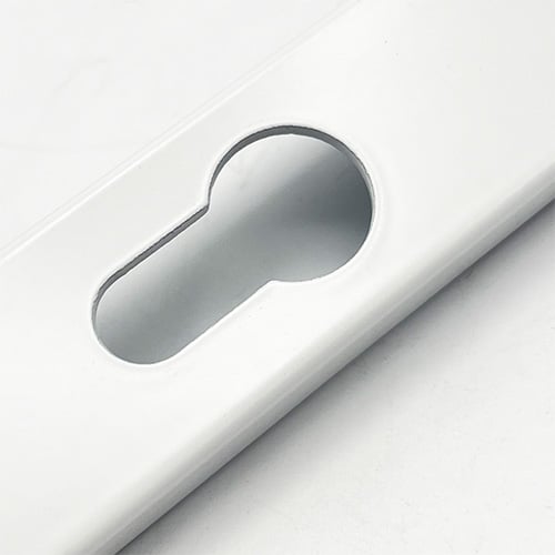 TSS Blank External Lever Lever French Door Multipoint Handles – 92mm PZ Sprung 215mm Screw Centres - Image 5