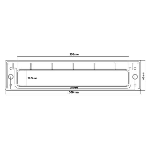 TSS 12" Telescopic Letterplate for UPVC Doors - 20-40mm - Image 8