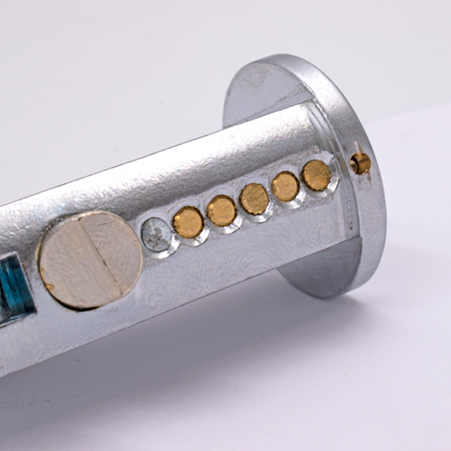 TSS Roller Shutter Bullet Lock - Round Face 24mm Diameter With Flat Sides - Image 2