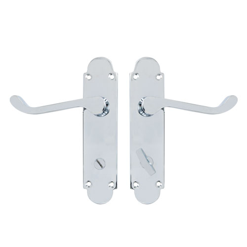TSS Regent Scroll Lever Handle on Plate Door Furniture - Image 4