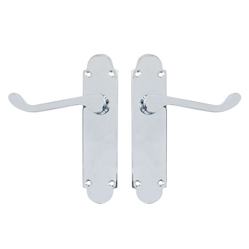 TSS Regent Scroll Lever Handle on Plate Door Furniture - Image 3