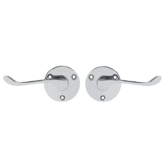 TSS Scroll Round Rose Lever Latch Furniture