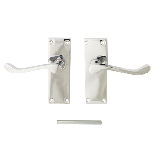 TSS Victorian Scroll Lever on Plate Furniture - Image 2