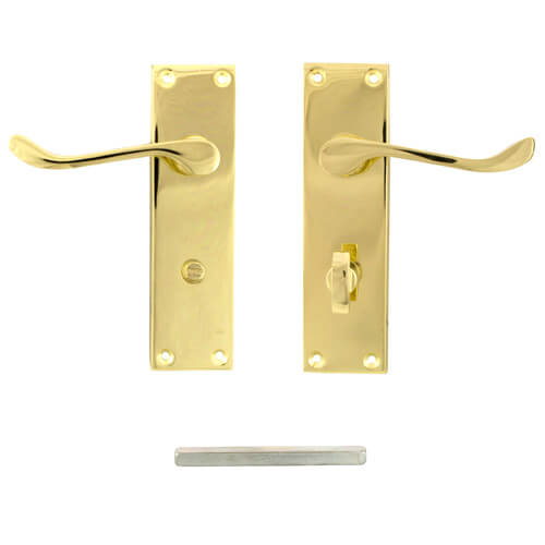TSS Victorian Scroll Lever on Plate Furniture - Image 3